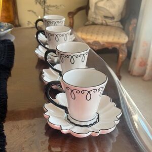 Chaleur Delia Cup Saucer. Set of 4.
